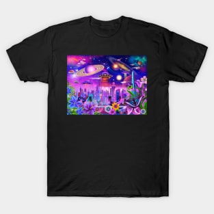 Cosmic City Lights T-Shirt